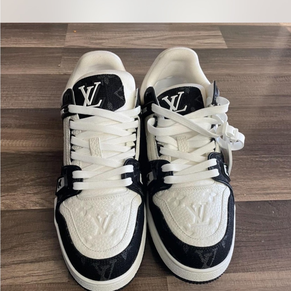 Louis Vuitton Black and White Sneakers